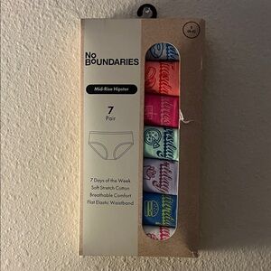 No Boundaries Men's Mid-Rise Hipster Briefs - 7 Pack Multicolor